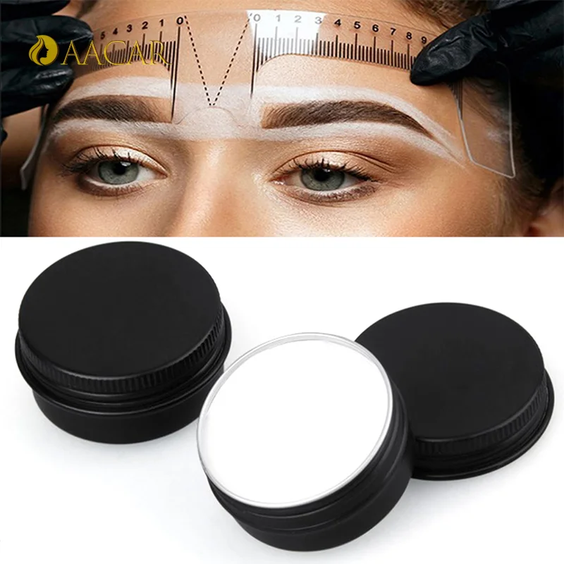 Stylo marqueur de microblading pour sourcils, tatouage blanc, pâte de maquillage en continu, outil de positionnement en forme de Jules, 20g