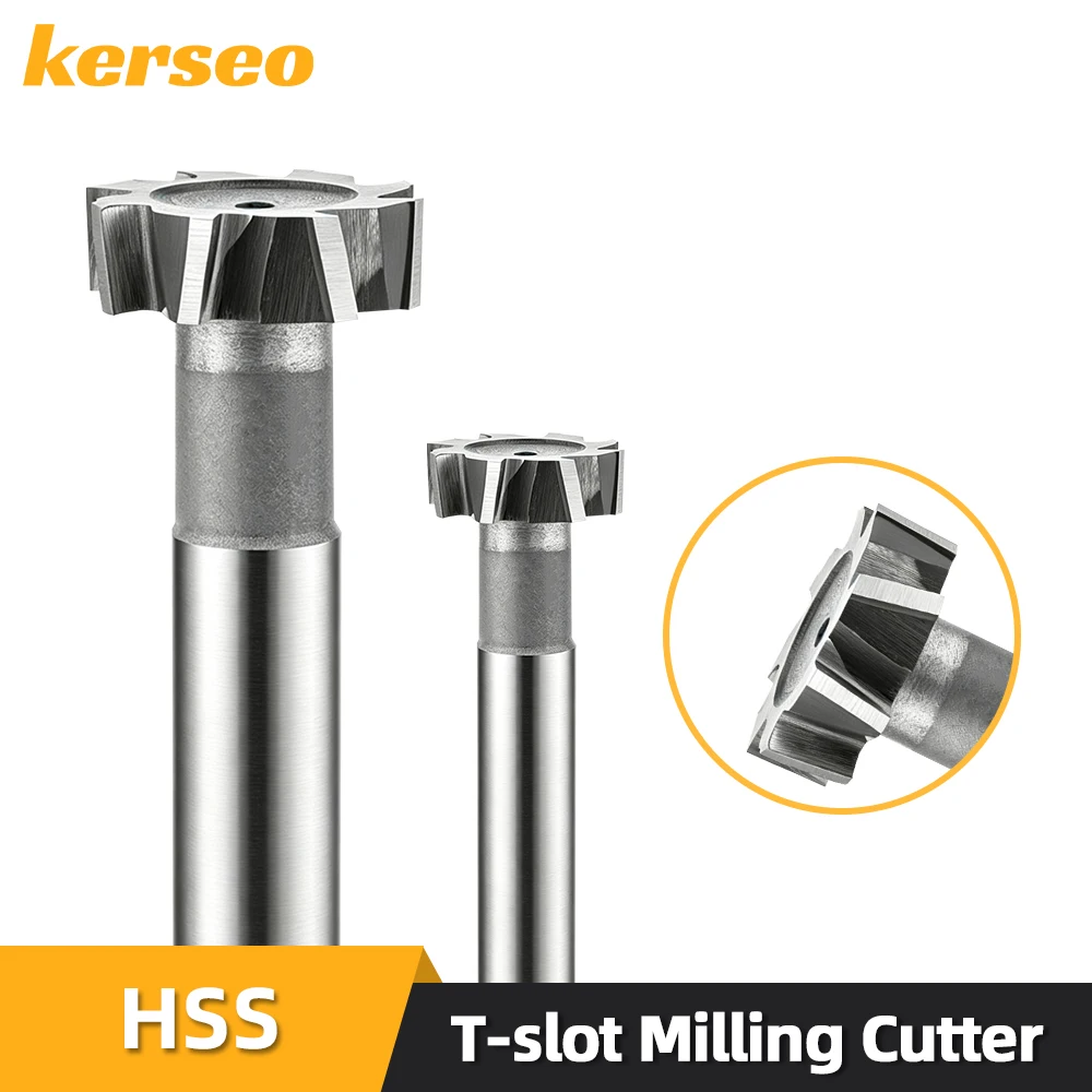 HSS T Slot Milling Cutter for Metal Woodruff Key Seat Router Bit High Speed Steel Thickness 1-12mm Diameter 8-50mm