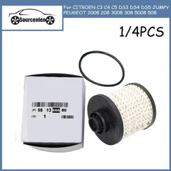 Diesel Filter for CITROEN C3 C4 C5 DS3 DS4 DS5 JUMPY PEUGEOT 2008 208 3008 308 5008 508 EXPERT PROACE 9801366680 3646465