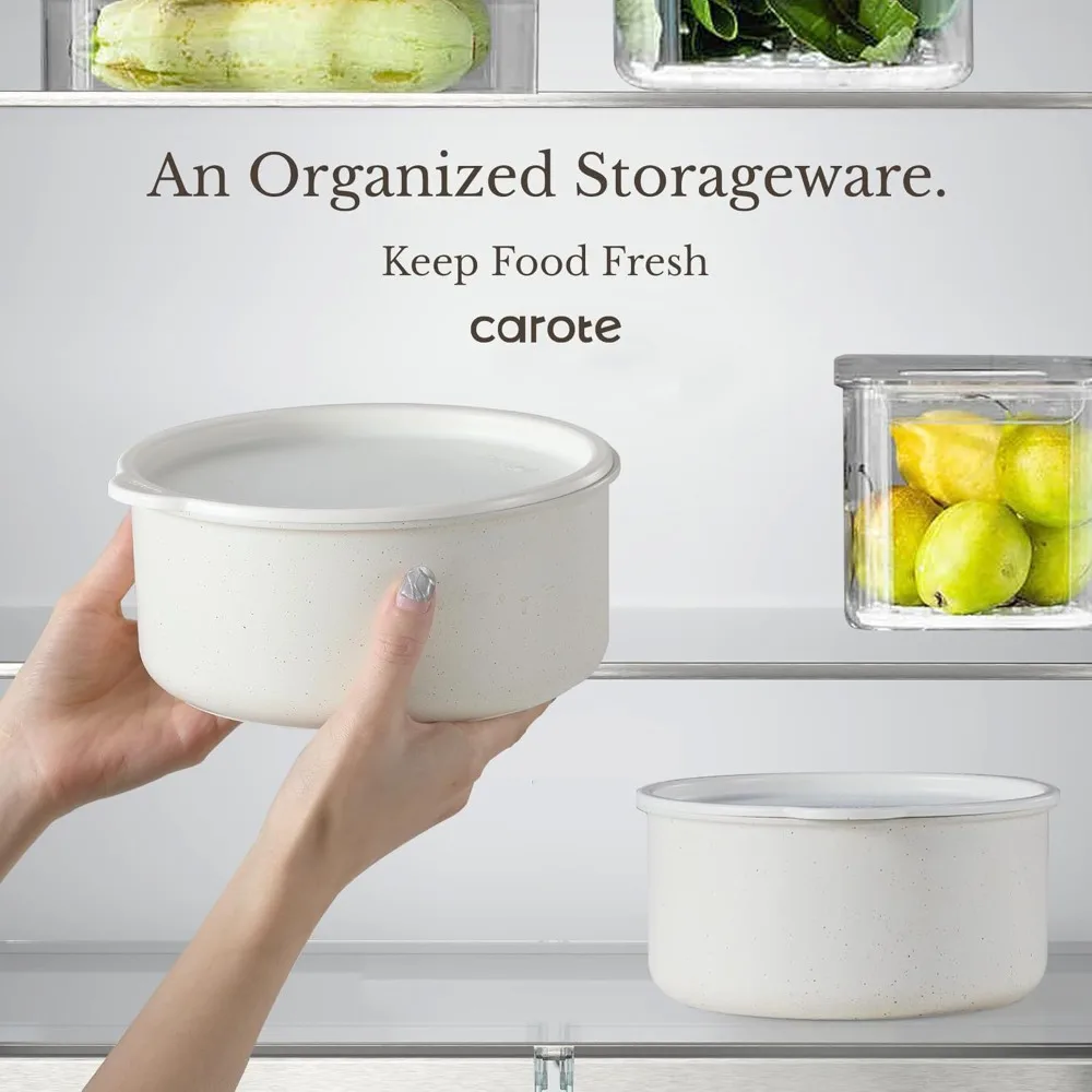 11pcs Pots and Pans Set, Nonstick Cookware Detachable/Removable Handle, Induction RV Kitchen Set, Oven Safe, Cream White