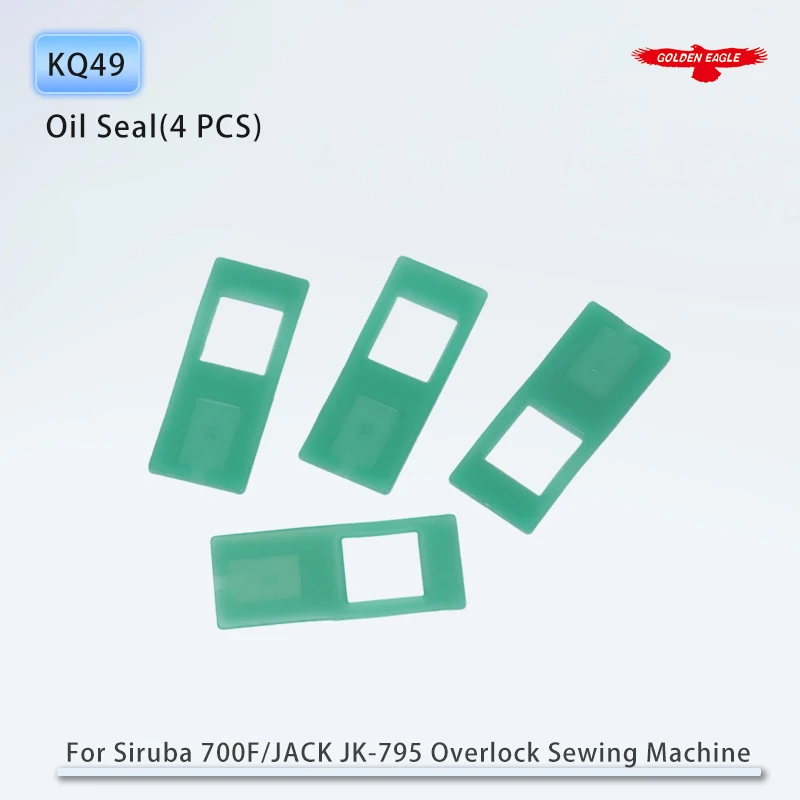 4 PCS KQ49 Retén de aceite para barra de alimentación compatible con Siruba 737, 747, 757, 700F, JACK JK-795 Máquina de coser overlock industrial 20122031