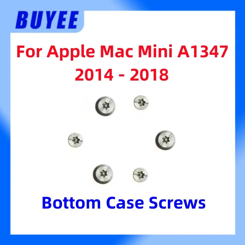 6PCS Origina A1347 Bottom Cover Case Screws 923-00155 923-00157 For Apple Mac Mini A1347 2014-2018 Year Lower Cover Screws