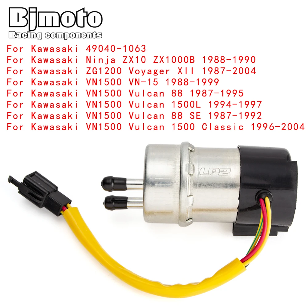 BJMOTO Motorcycle Petrol Gas Fuel Pump Fuelpump For Kawasaki VN 1500 Vulcan 1500 VN1500 Classic ZG1200 Voyager XII 49040-1063