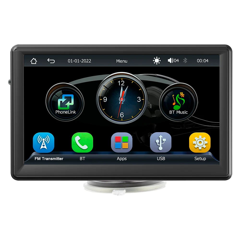 

7 inch Wireless CarPlay Android Auto Screen, Plug & Play Portable Car Monitor Netflix Youtube Google map Xlintek X500W​