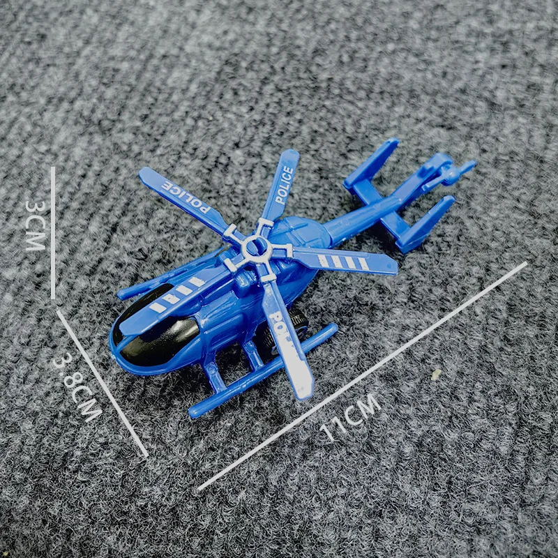 5 szt. Kreatywna plastikowa symulacja bezwładności Mini helikopter zabawkowy samolot modelu Puzzle dla dzieci samochód z napędem Pull Back zabawkowych prezentów dla chłopca