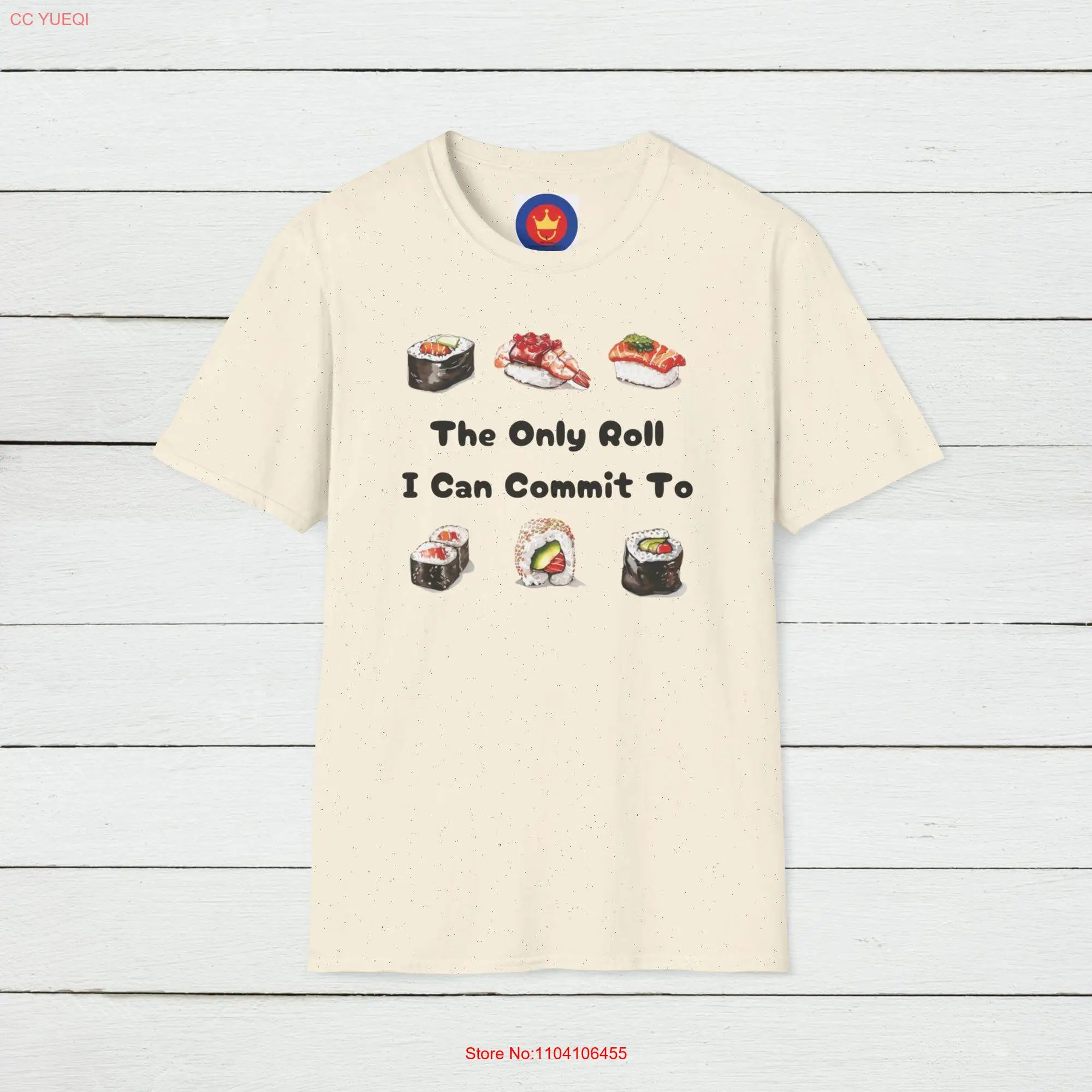 Sushi T Shirt Japanese Foodie Cool Design Trendy Asian Cuisine Cute Food Lover Apparel for Foodies long or short sleeves