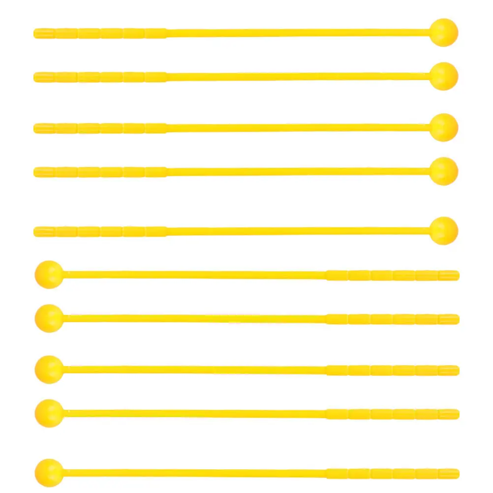 

12 Pcs Drumsticks Instruments for Hand Holding Rhythm Yellow