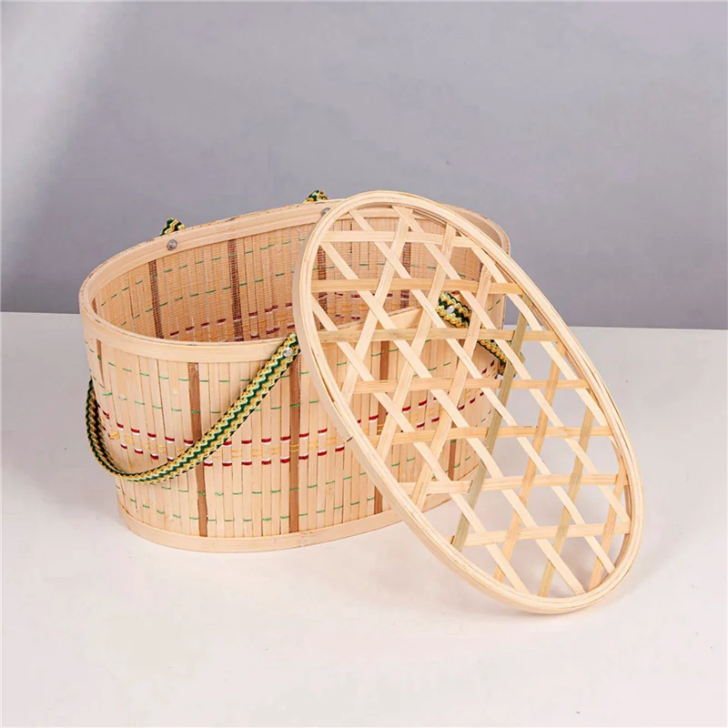 

MCGS-4X Non-Foldable Storage Basket Eggs And Other Bamboo Woven Basket