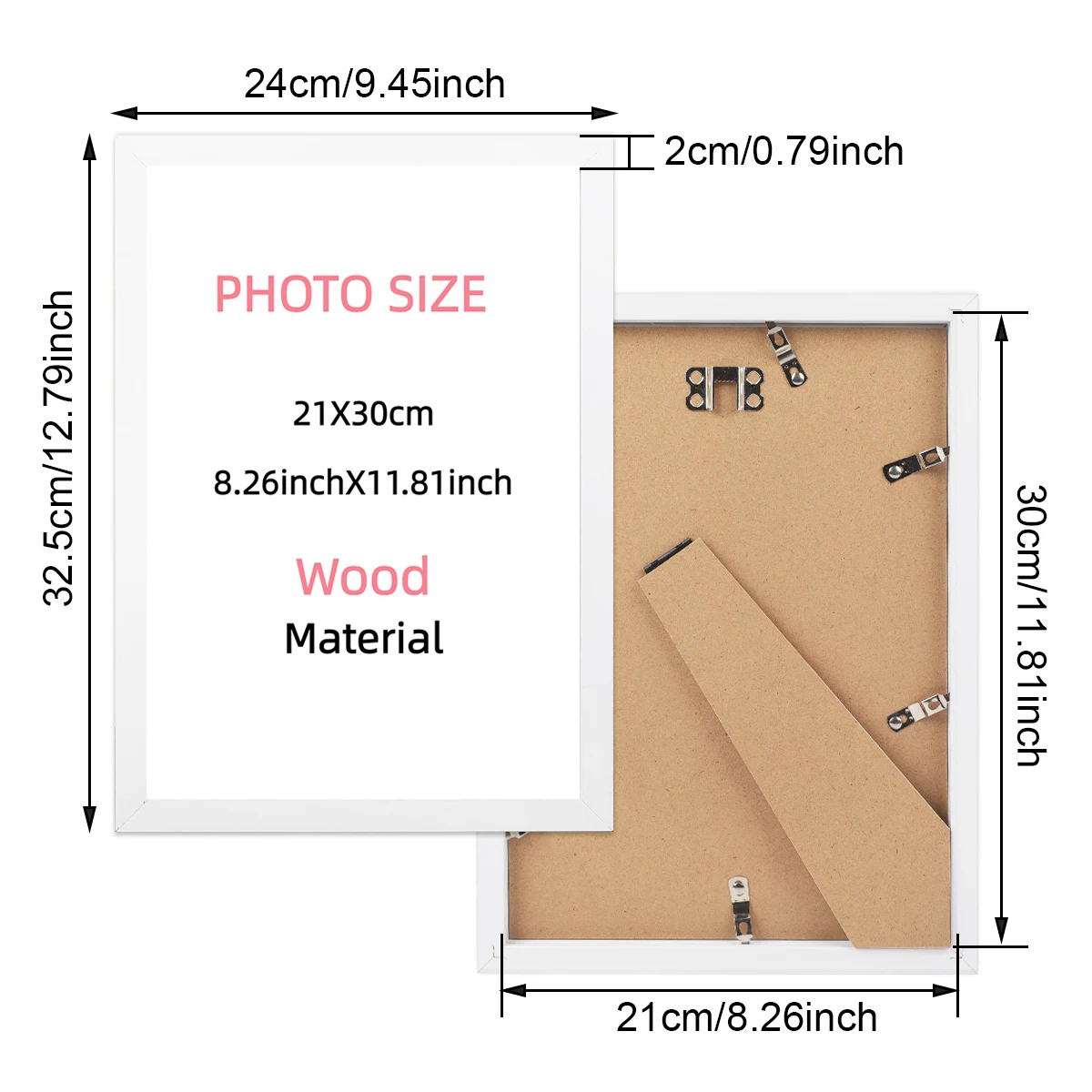 21x30 سنتيمتر أبيض وأسود الخشب الحبوب اللون إطار صور المشارك قماش الإطار الزخرفية يمكن تعليقها على قماش الحائط الزخرفية #3