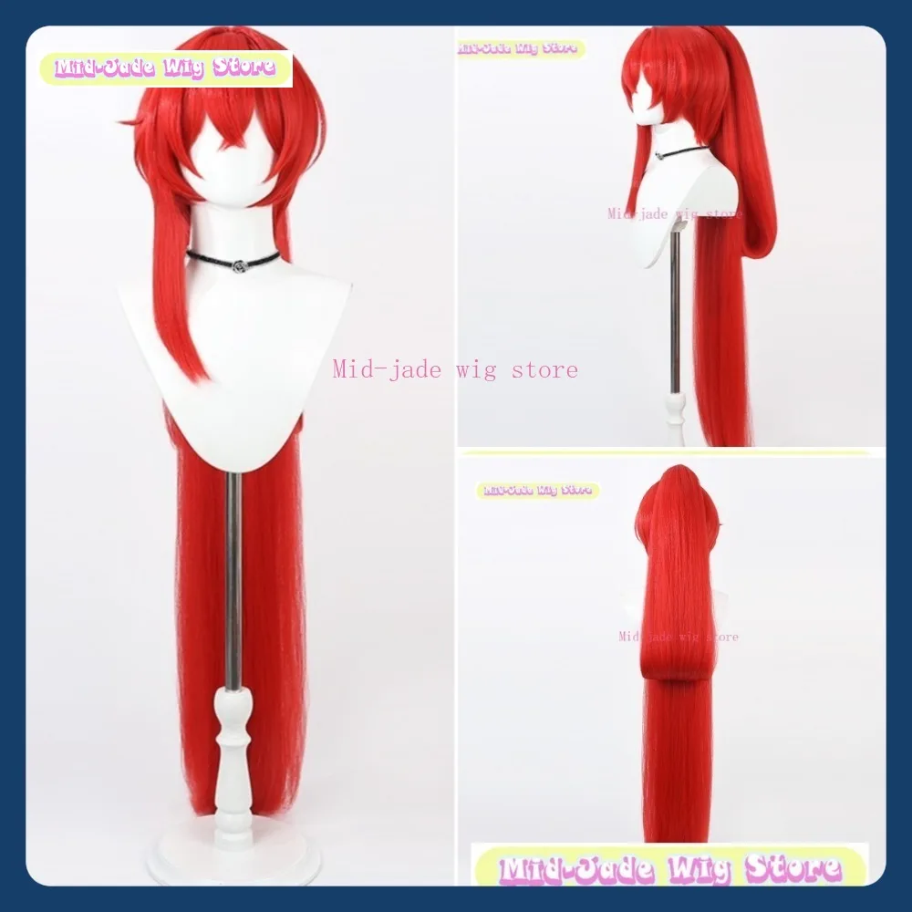 

Mid-jade Wig Store Wuthering Waves Yinlin Cosplay Wig Anime Game Role Playing Synthetic Hair Halloween Party