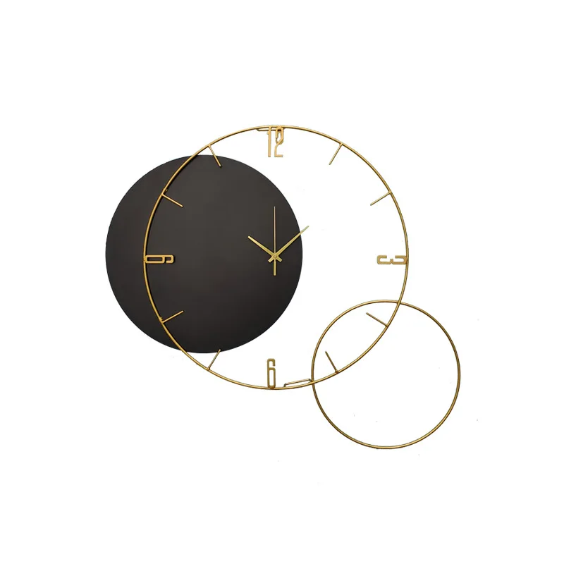 

Nordic Simple Luxury Wrought Iron Swing Wall Clock Home Wall Quiet Clock Restaurant Wall Fashion Personality Clock