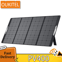 OUKITEL PV400 400W Foldable Portable Solar Panel with Kickstand, 23% Energy Conversion Rate, IP65 Waterproof