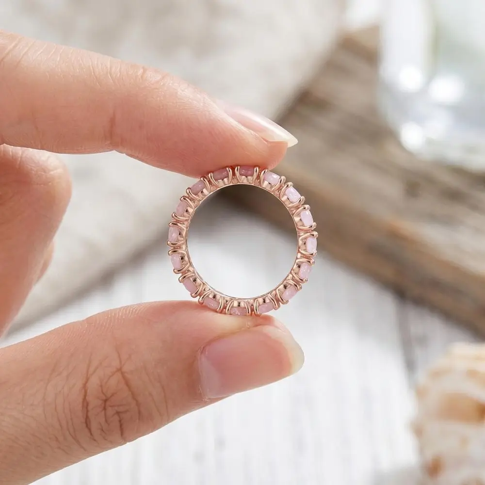 Finger Jewelry Crystal Zircon Stone Ring Light Luxury Vintage Simple Rings Round Shape Single Row Women Rings Confession Gift