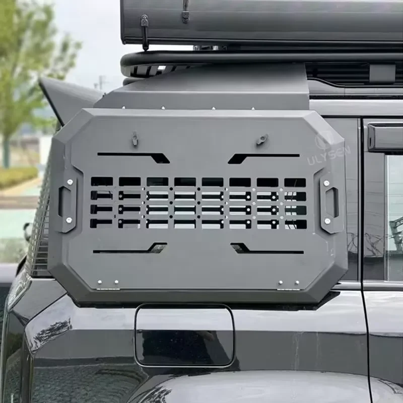 for ICAUR 03 03T Jaecoo J6 Rear Window Protective Mesh Storage Rack Mecha Design Offroad Expansion Exterior Parts