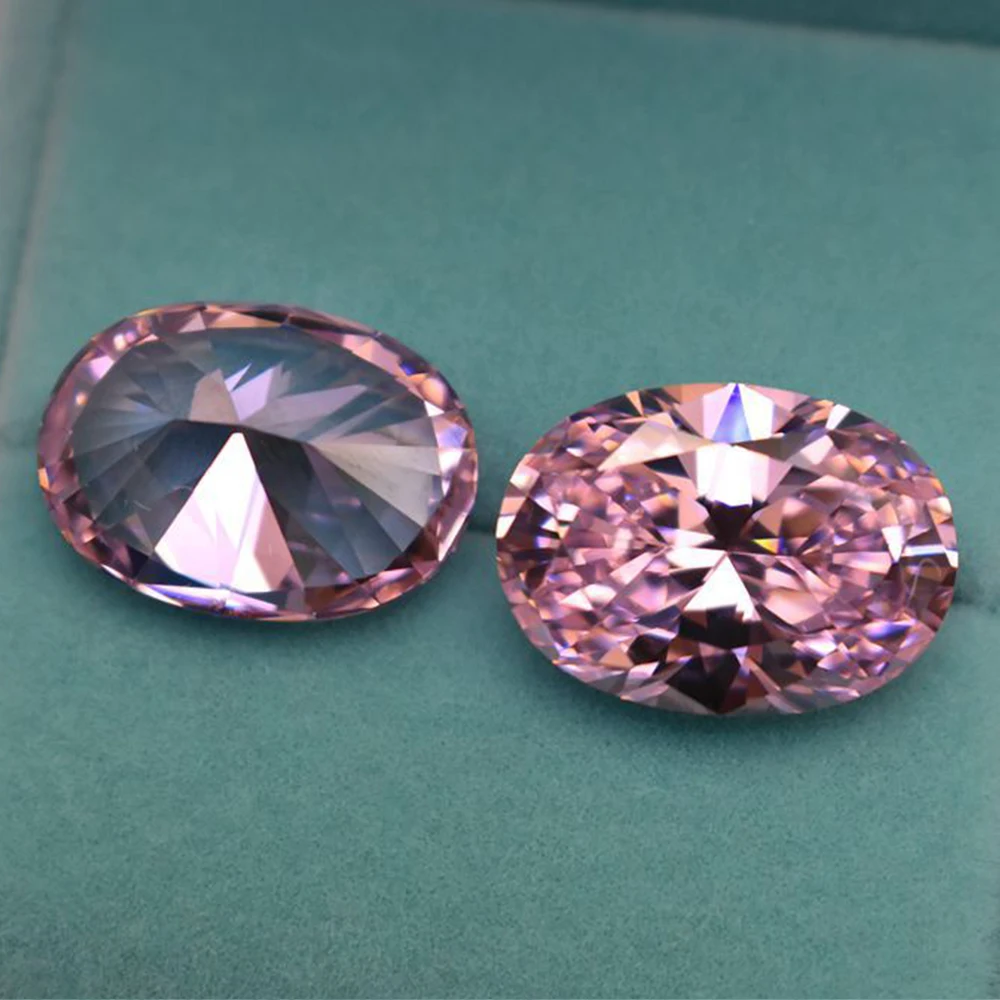 ÉNORME Zircon rose VVS non chauffé 15x20mm coupe ovale AAAA + pierre précieuse en vrac