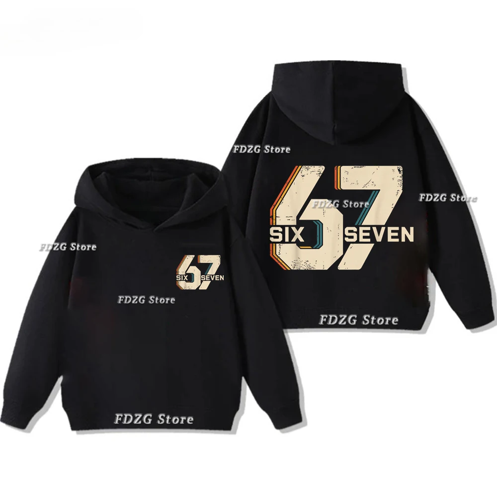 

Childrens Hoodies Autumn Six Seven 67 Print Comfortable Kid Casual Fashion Sport Pullover Boy Current Fleece Sweatshirt Clothing