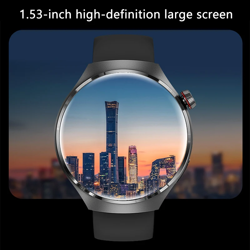 สำหรับซีรีส์ GT สมาร์ทวอทช์กีฬากลางแจ้ง 1.53 นิ้ว 360*360 HD บลูทูธอัตราการเต้นของหัวใจ GPS ติดตามสภาพอากาศนาฬิกาสมาร์ทกันน้ำ