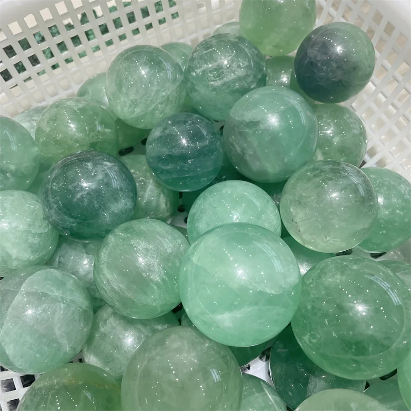 

Natural Quartz Crystal Ball Fluorite Spheres Polished Massage Reiki Healing Exquisite Room Decor Ore Souvenirs Gift 1kg