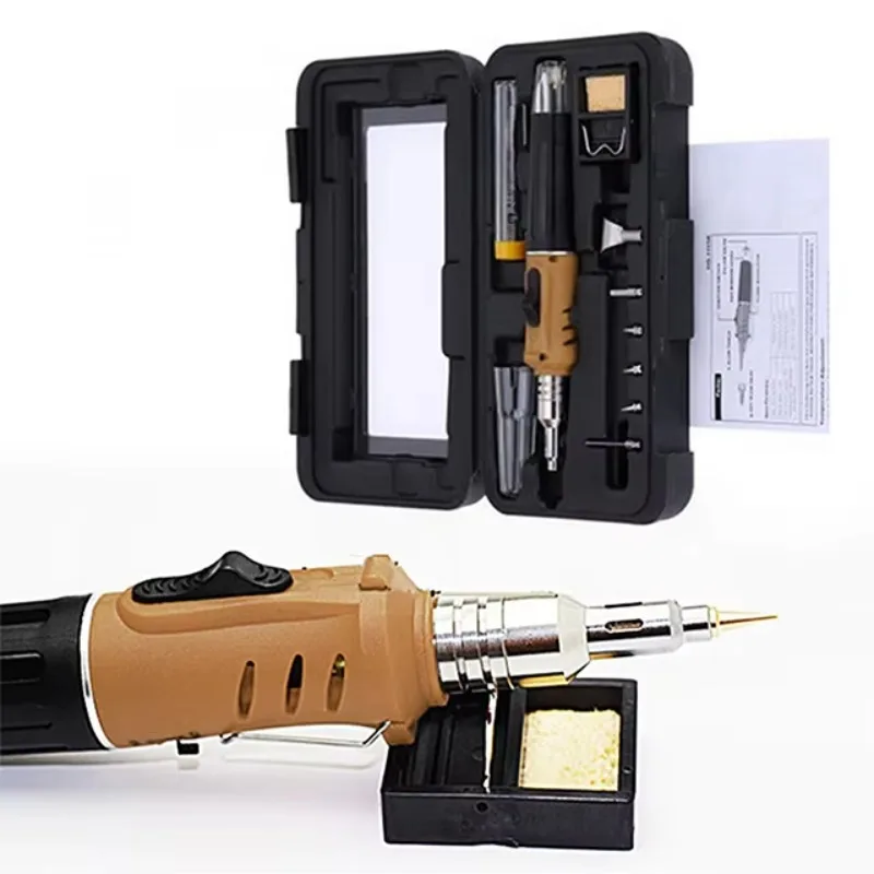 10 In 1 Self Ignition Soldering Iron Multifunction With Gas Torch Kit