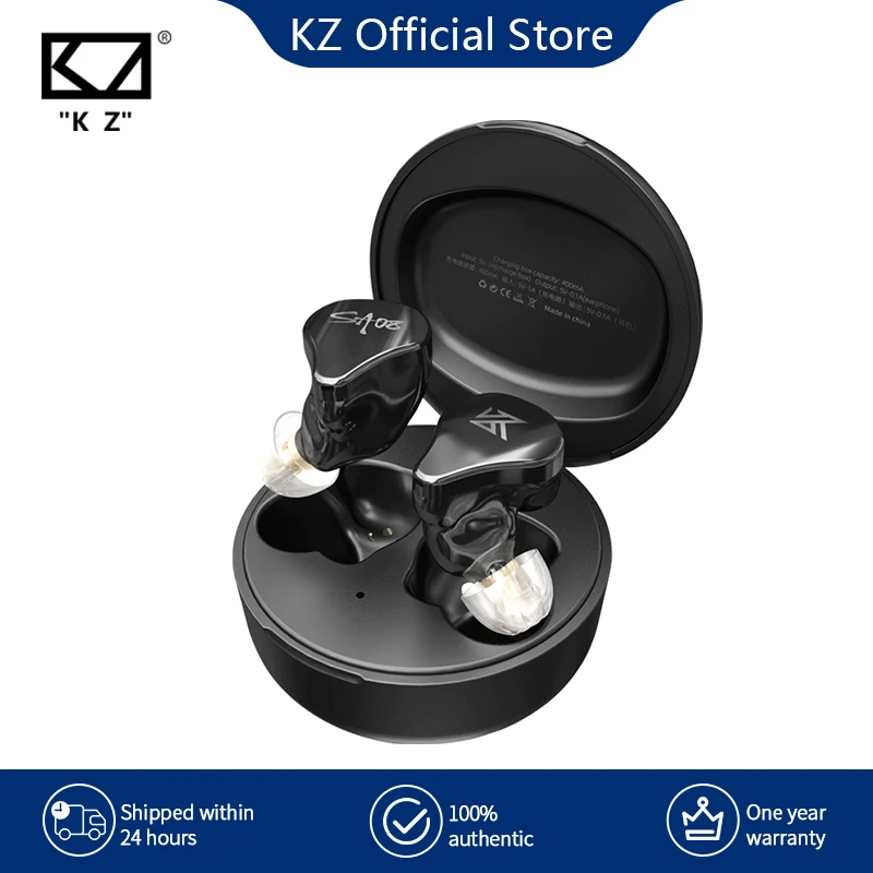 

KZ SA08 TWS True Wireless Bluetooth v5.0 Earphones 8BA Units Game Earbuds Touch Control Noise Cancelling Sport Headset