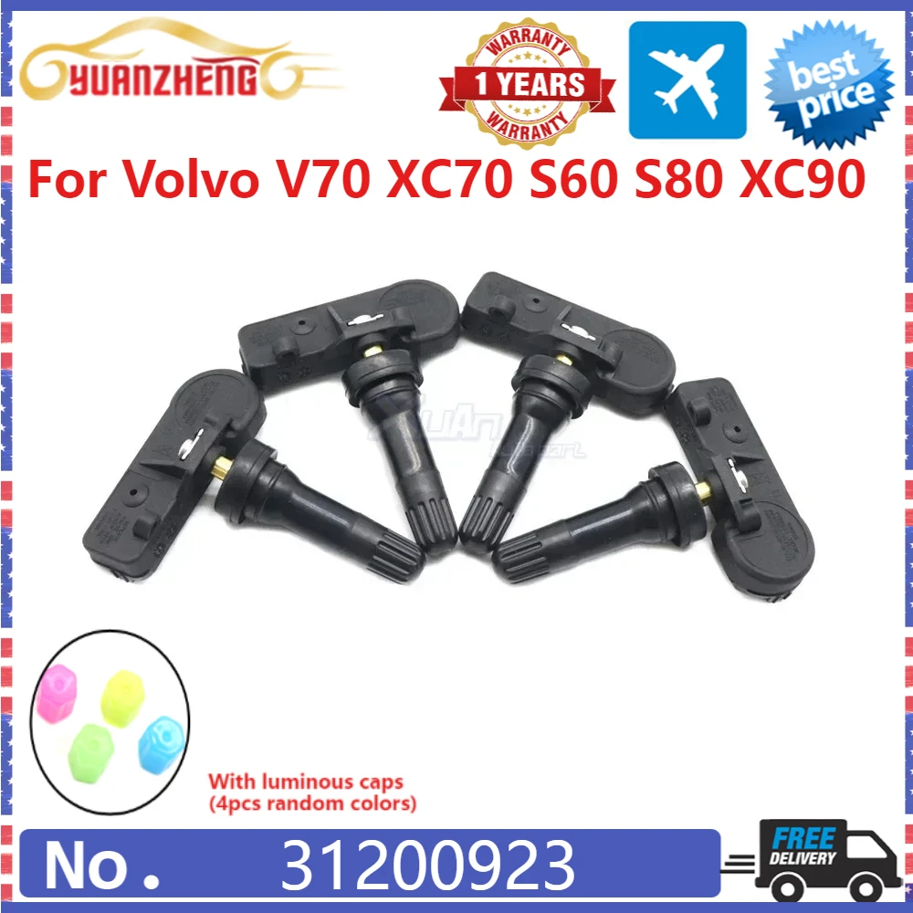 

Датчик давления в шинах TPMS Система мониторинга колес 31200923 Новый для Volvo V70 XC70 S60 S80 XC90 1999-2012 315 МГц 30748991