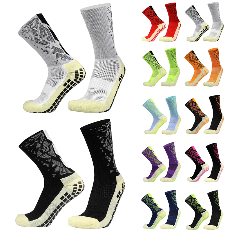 

Silicone Anti Slip Football Socks Takraw Men Women Sport Basketball Grip Soccer Socks