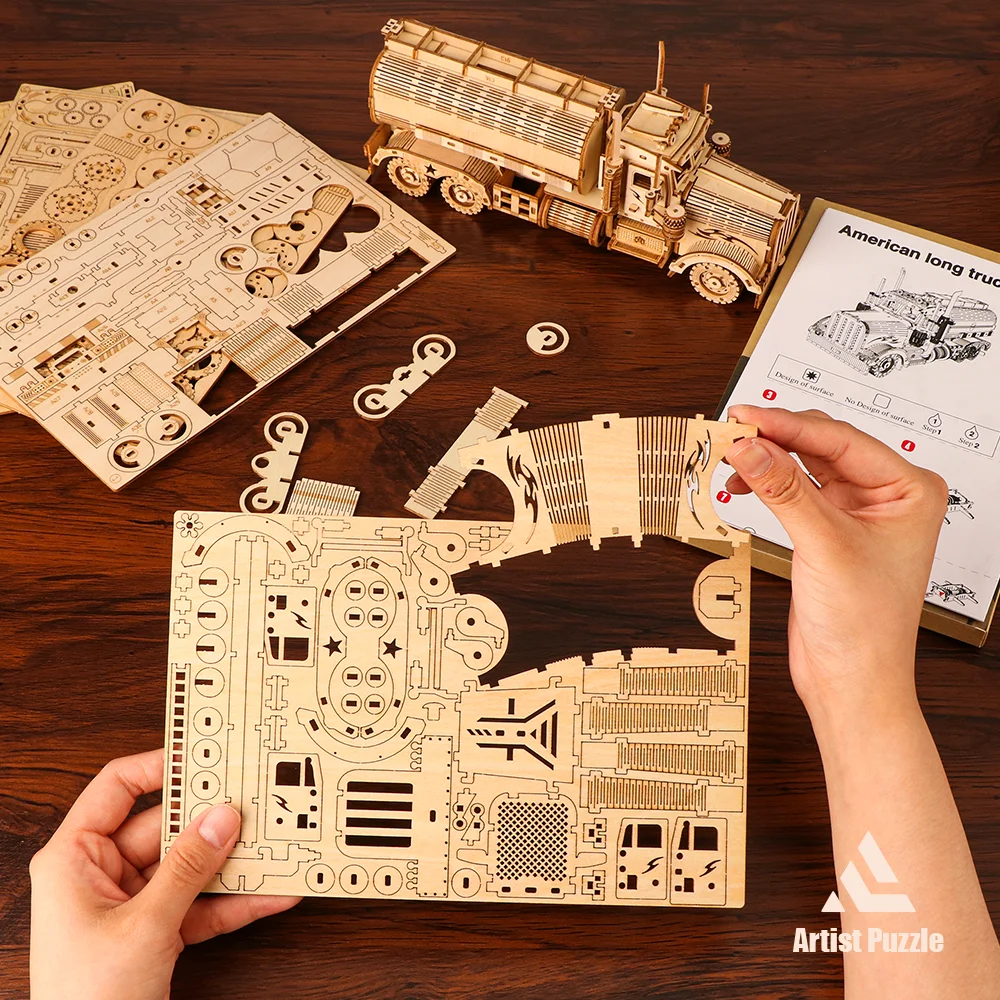 Puzzle en bois 3D exquis pour adolescents et adultes, voiture de bricolage, kit de modèles de jouets éducatifs, haute qualité abati ée, décoration britannique, cadeaux d'anniversaire