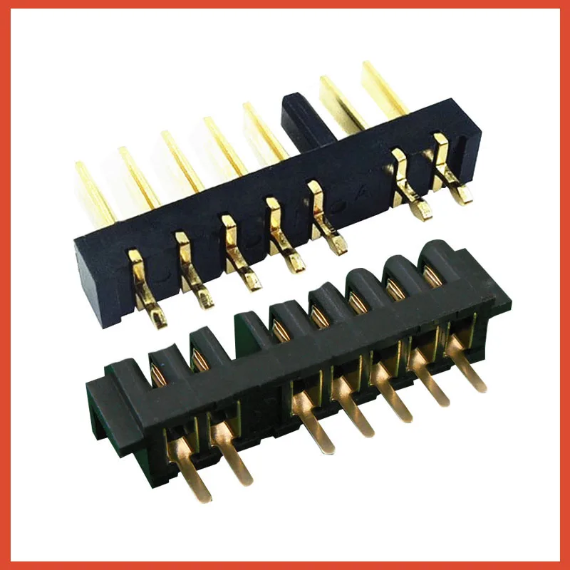 10 unids/lote conector de batería de ordenador portátil de 7 pines, paso 2,5 MM 5 + 2 hembra y conector de enchufe macho 7P de buena calidad