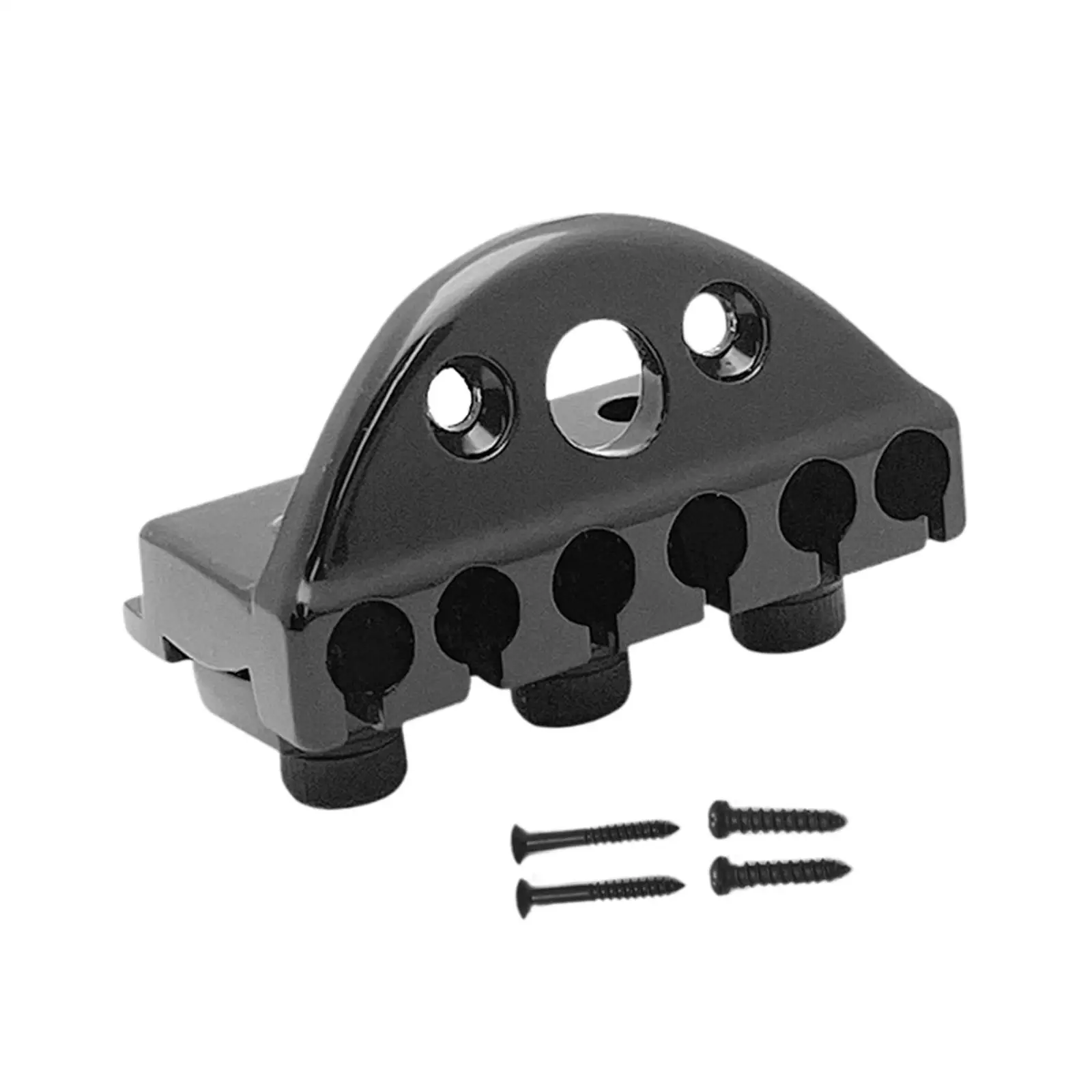 Electric Guitar Nut Locking Bridge Nut with Screws for Headless 6 String Guitars Guitar Parts Replacement