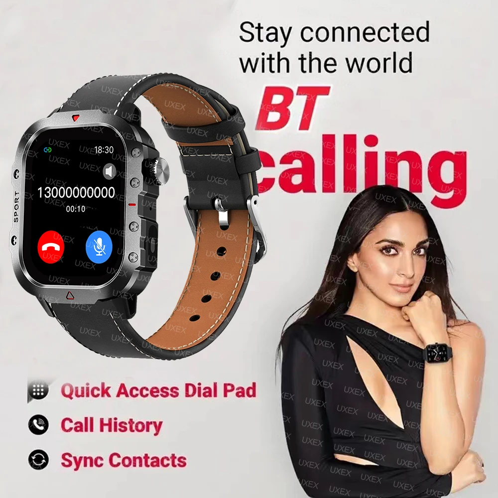 ساعة ذكية عسكرية للرجال 2.01 يمكنك صنعها بنفسك تواجه Spirit Lsland BT Call مراقبة الصحة شحن لاسلكي ساعات يد