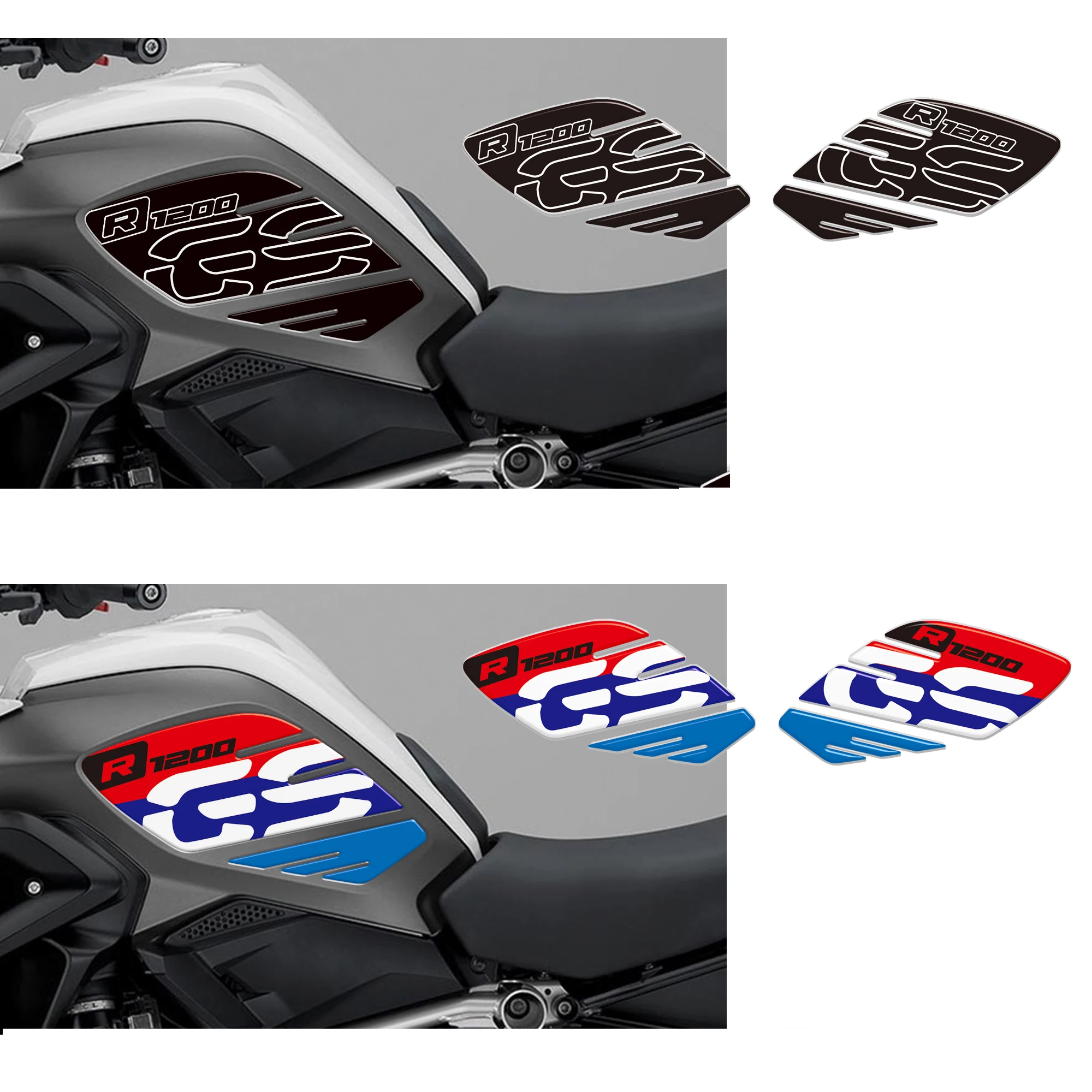 

Kit of 3D Resin Stickers Motorcycle Side protections Compatible with BMW GS R1200 from 2017