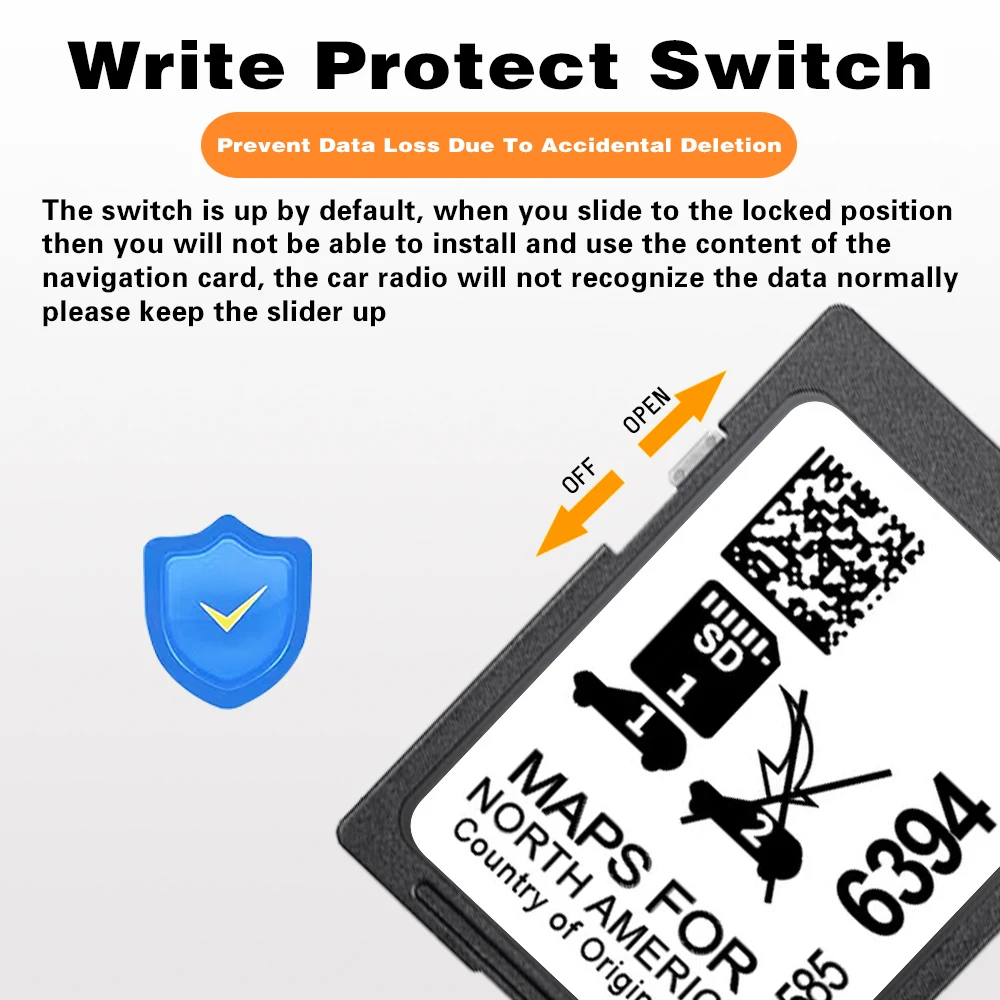 2024 Navigation Version 8585-6394 32GB Memory Card for Buick Cadillac Chevrolet GMC North America Maps