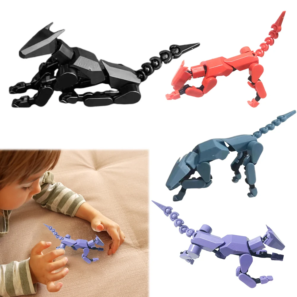 13 Robot Dog Action Figure 3D Printed Robo Dog Multi-Joint Movable Robot Dog Gift for Collectors