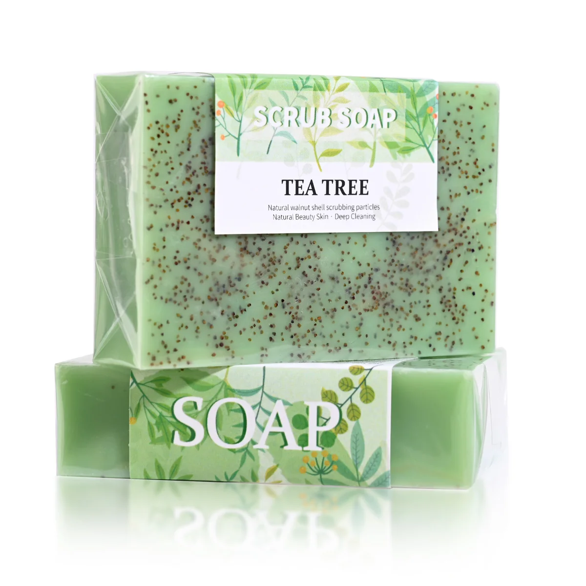 M+100G Best-Selling Exfoliating and Anti Acne Natural Handmade Whitening Cream Tea Tree Oil Bubble Soap