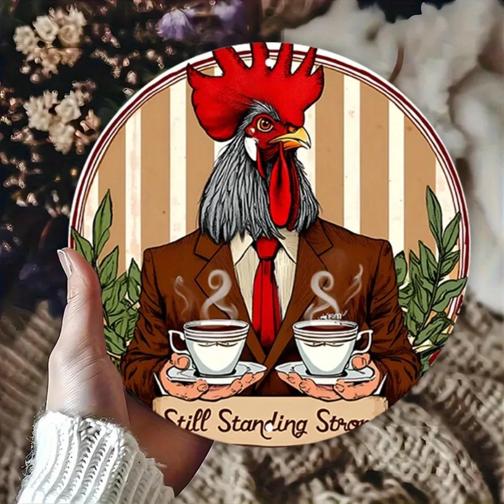 ريفي الألومنيوم القصدير تسجيل 2D مزرعة جدار الفن لا تزال الدائمة ديكور لشريط المنزل