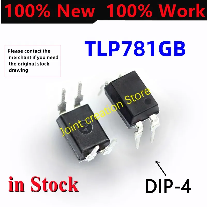 100% 오리지널 IC 칩 재고, TLP781GB DIP-4 TLP781 DIP4 781GB DIP SOP, 5-100 개