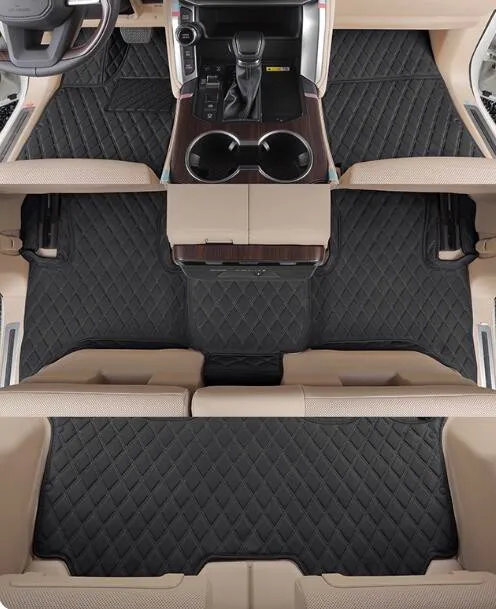 

Custom special car floor mats for Lexus LX 600 7 seats 2025 High quality rugs waterproof durable carpets for LX600 2024-2022