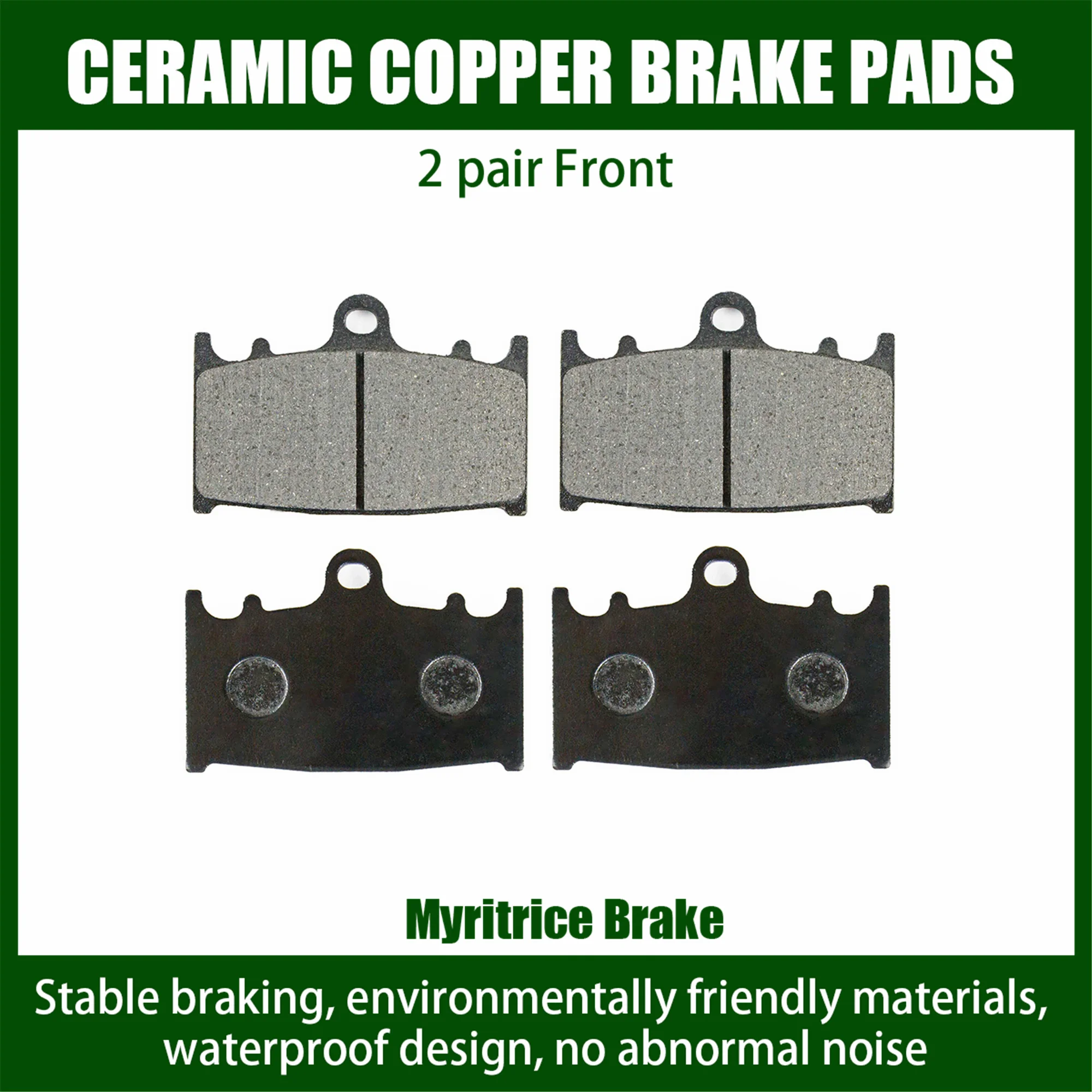 Myritrice Fit For Kawasaki ZX-4 ZX400 ZXR400 ZXR400R ZXR400RR ZXR 400 R RR 1989-1994 Motorcycle Front Rear Brake Pads Kit