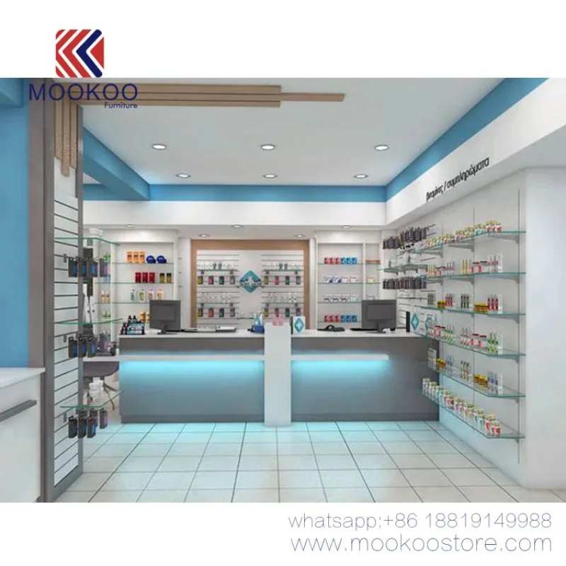 custom.Drugstore Interior Design Pharmacy Store Display Cabinets Shelves