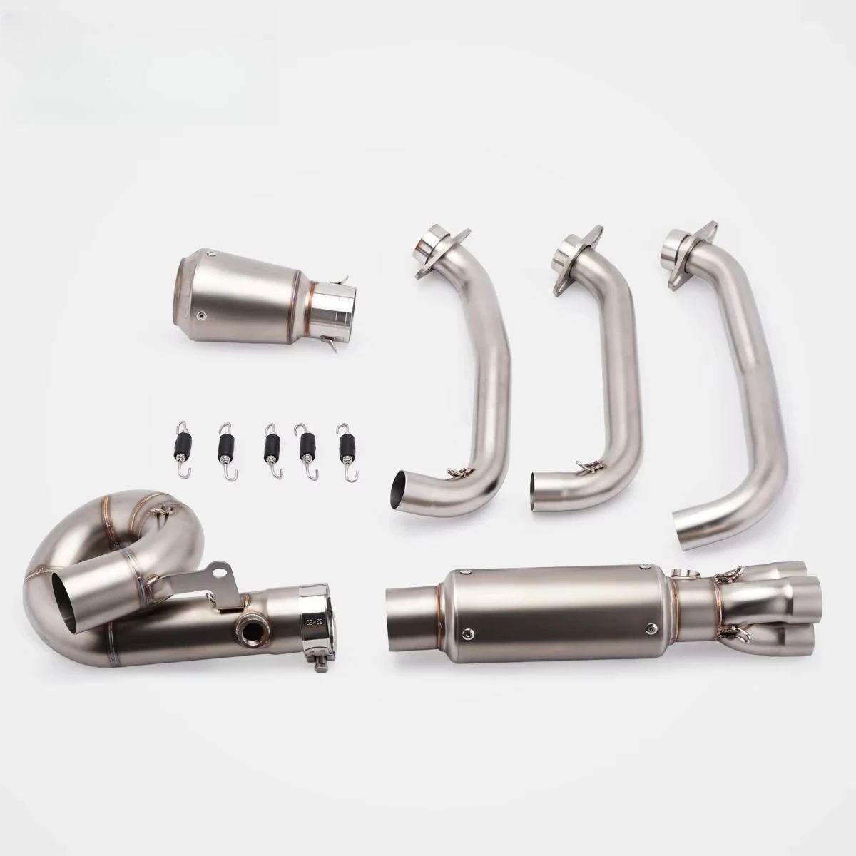 675SR 675NK Crown Spiral Underfloor Full Stainless Steel Exhaust System Dual Oxygen Sensor Precision Welding Track