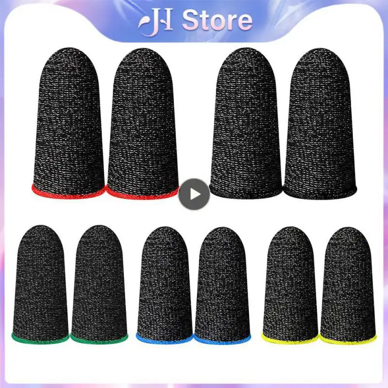 1 Pair Of Fingertips For Game PUBG Sleeve Breathable Finger Glove Sweatproof Anti-slip Phone Gamepad Cover For Mobile Device