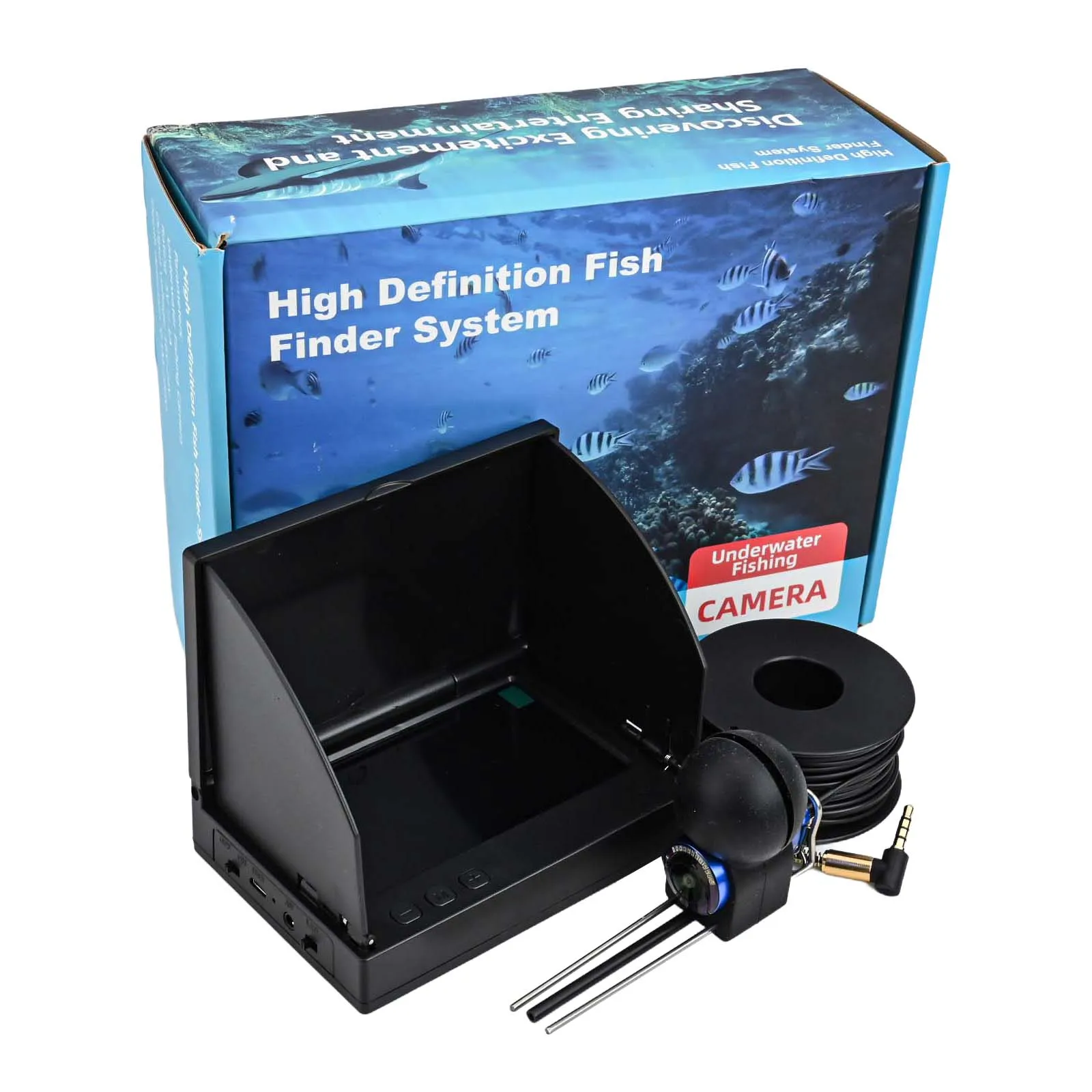 High Definition Fish Finder Panoptix 22.5*17*8.5cm 4.3 Inch Display 15M 20M 30M 50M Cables Display Under Sunlight