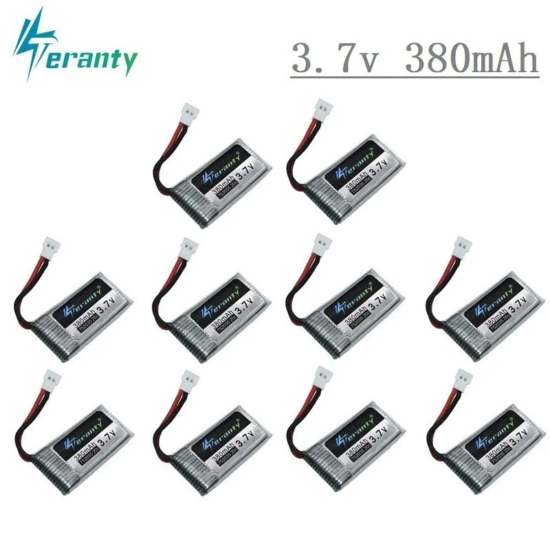 Original Lipo Battery For Hubsan X4 H107 H107L H107D JD385 JD388 RC Helicopter Spare Parts 3.7V 380mah Drone battery 752035