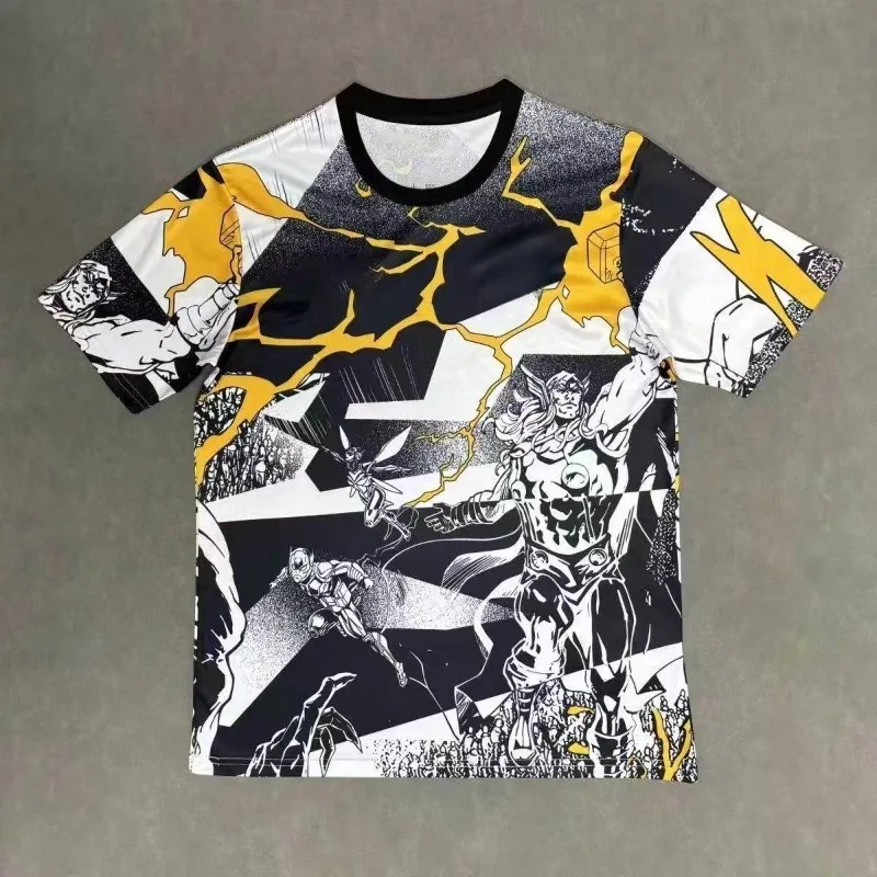 3D Printed Quick Drying T-shirt, Special Edition Football Pattern Short Sleeved Shirt, Breathable Adult and Children's Jersey