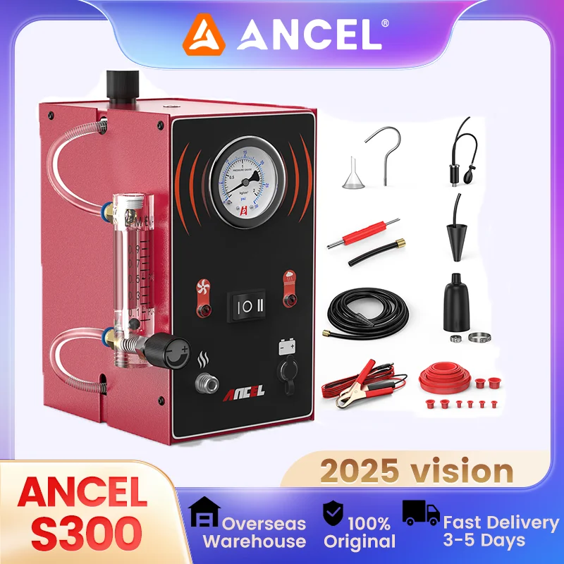 

ANCEL S300 Детектор утечки дыма 12 В Автомобильная машина дыма Встроенный воздушный насос Система EVAP Диагностические инструменты Диагностический инструмент