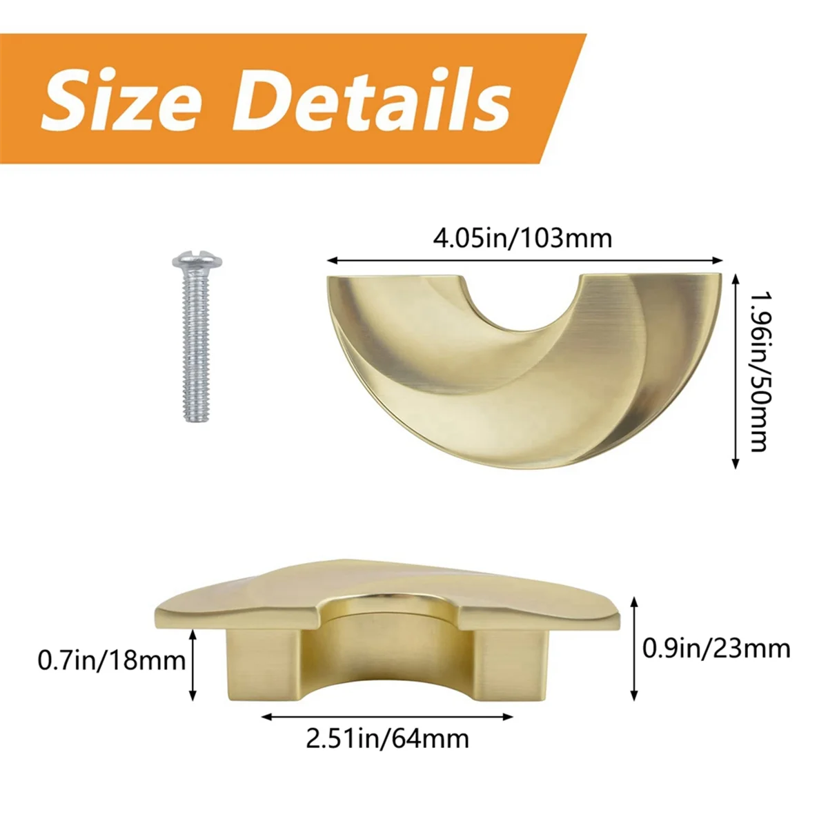 

Highly Recommended.2Pcs Modern Minimalist Handle European Wardrobe Door Handle