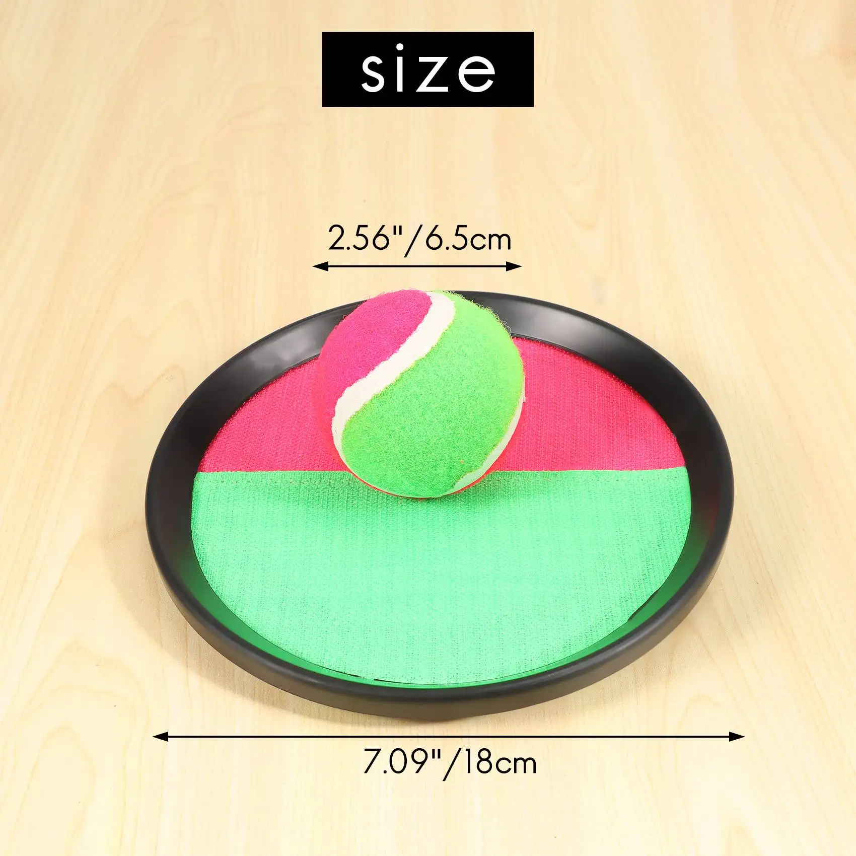 B78B-Toss And Catch Game Set Paddle Catch Ball Game Outdoor Sports Catch Ball Game Set For Kids Playing