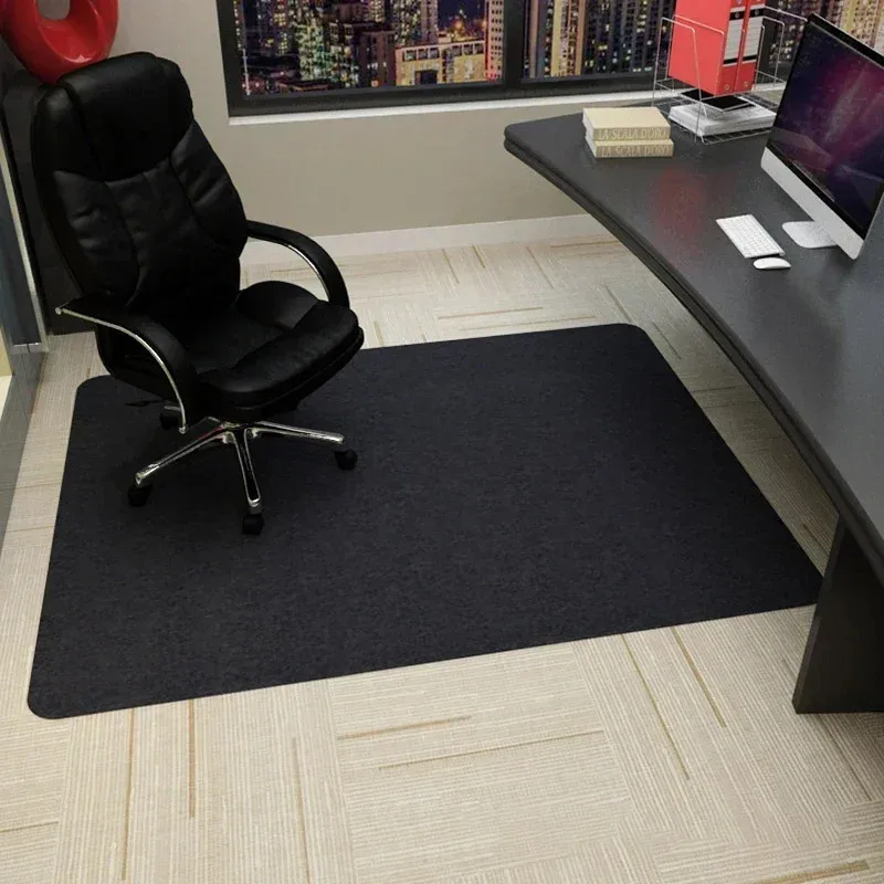 90 x 120 cm Bürostuhl-Matte, rutschfester Teppich, Bodenschutz für Gaming, Drehstühle, Schreibtisch, Teppich, Zuhause, Büro, Schlafzimmer, Wohnzimmer