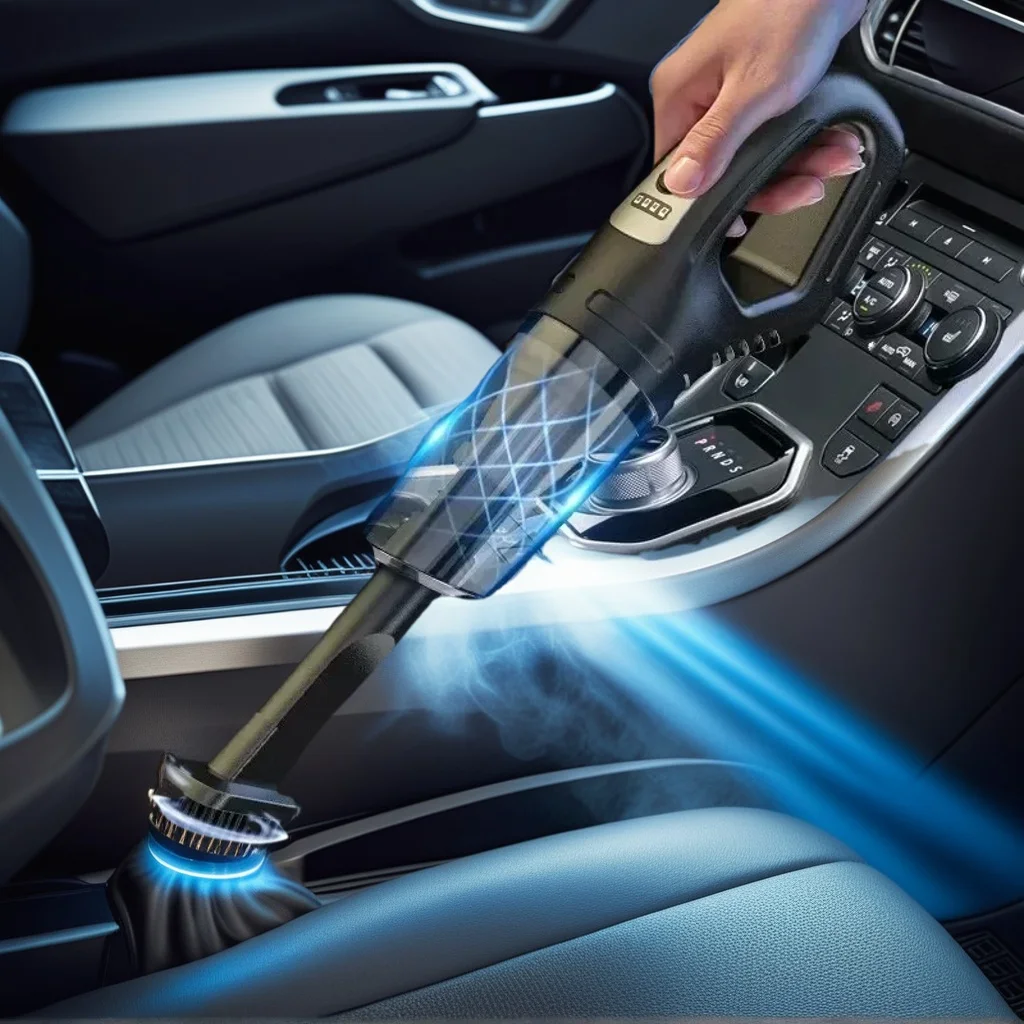 ​ ​ Ручной автомобильный пылесос — перезаряжаемый двойного назначения с мощным всасыванием ​ ​