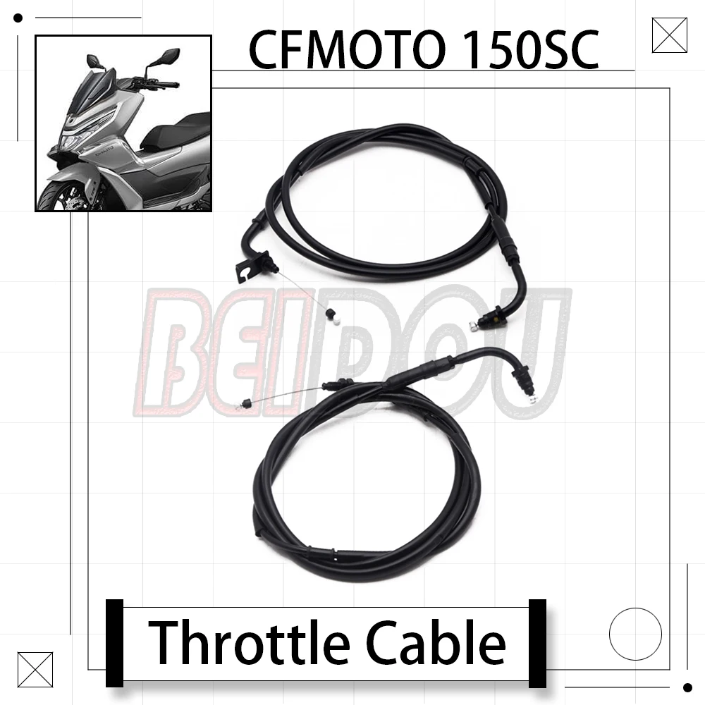 

For CFMOTO 150SC SC150 150 SC Motorcycle Original Throttle Cable Adjustable Throttle Cable CF150T-31A